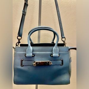 *WOW *SALE * Coach Swagger 27 Chambray Blue Satchel Handbag